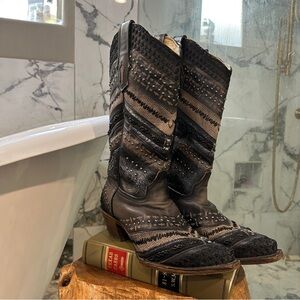 Corral | 9 | A3355 Antonia Snip Toe Studded Leather Western Boots Womens 9 M